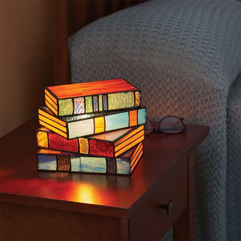 Bookstack Mosaic Table Light Multicolored