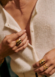 Cozy Knit Cardigan With Crew Neck And Pearl Buttons - New Family Finds