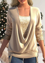 Sparkling Edith Blouse Beige