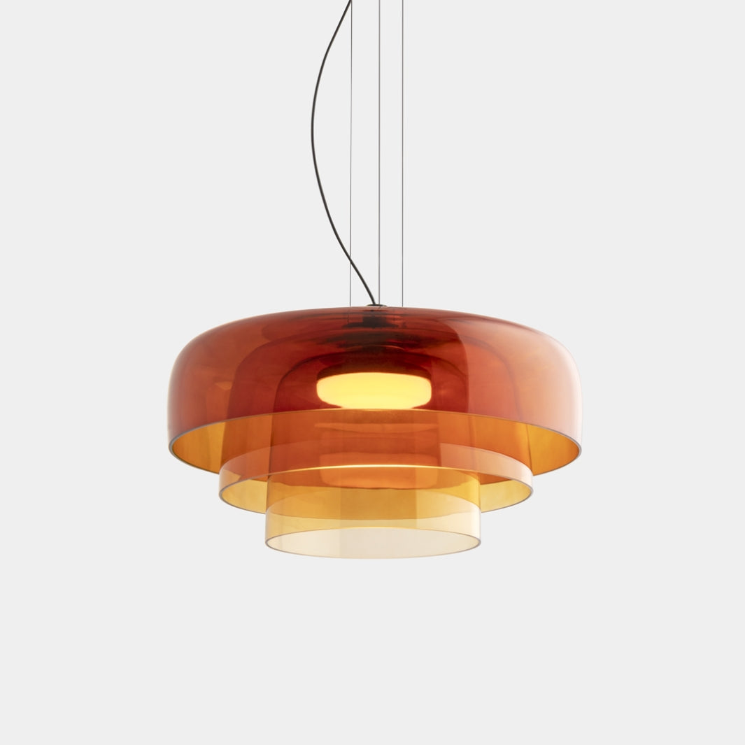 Ozone - Distinctive Pendant Light Orange 3 Levels-D42*H26cm