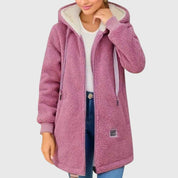 Cozy Womens Fleece Jacket With Hood For Everyday Comfort - New Family Finds