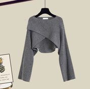 Organic Cotton Three Piece Set Sweater Blouse Pants Women - New Family Finds