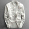 Mads Japan Style Shirt Breathable Linen Cotton Minimalist Wear White