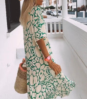 Nicole - V-Neck Maxi Dress