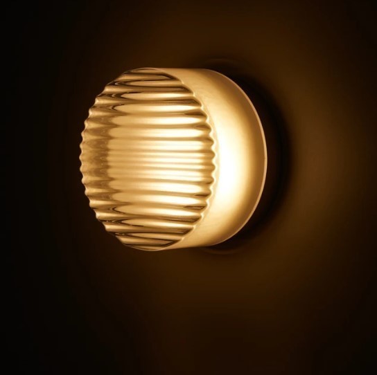 Contemporary Round Wall Sconce - Cristallin