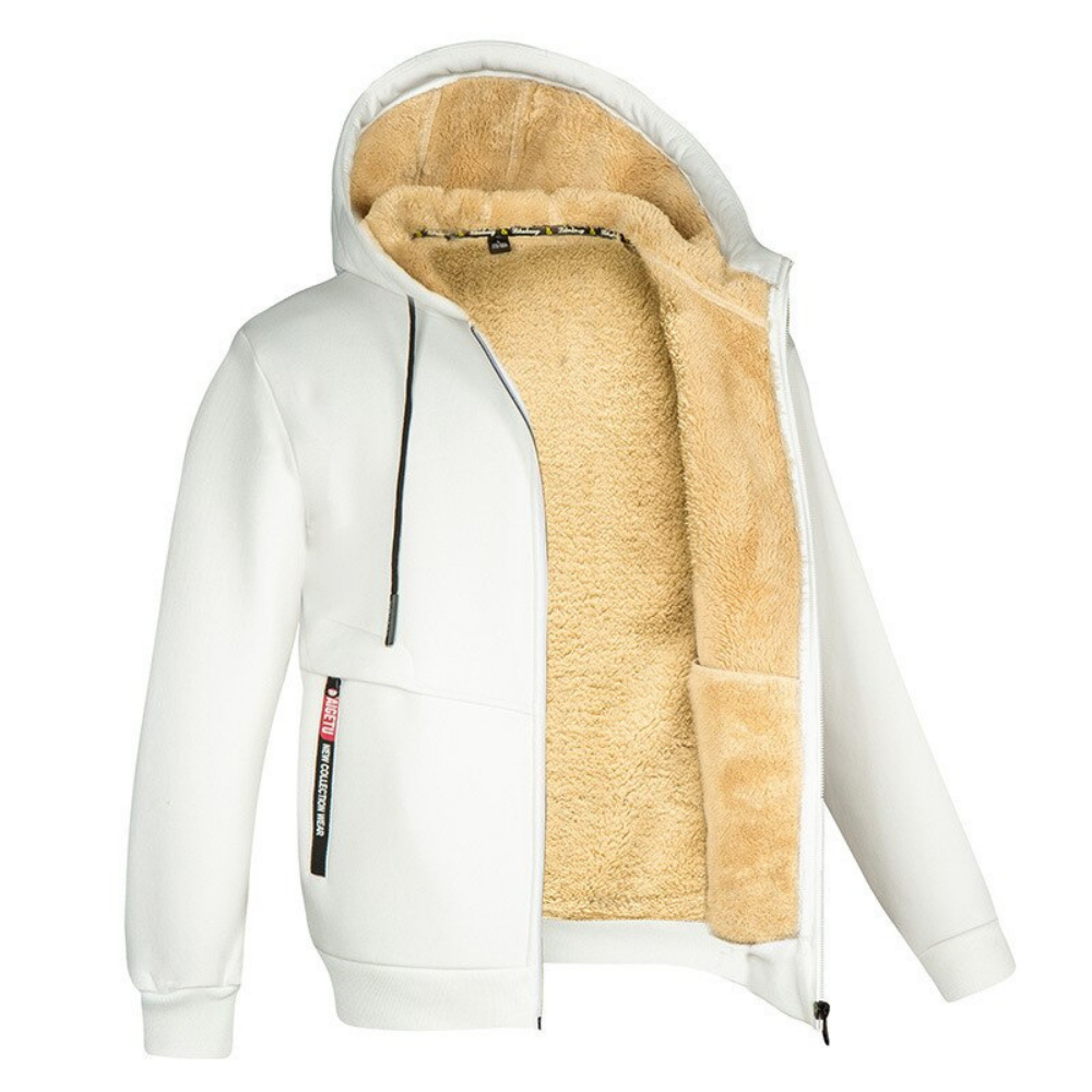 Kristoffer - Cozy and Warm Men's Jacket White
