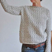 Boat Neck Sweater for Elegant Everyday Wardrobe Essentials