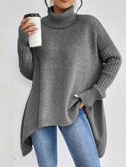 Oversized Turtleneck Sweater For Cozy Everyday Layering