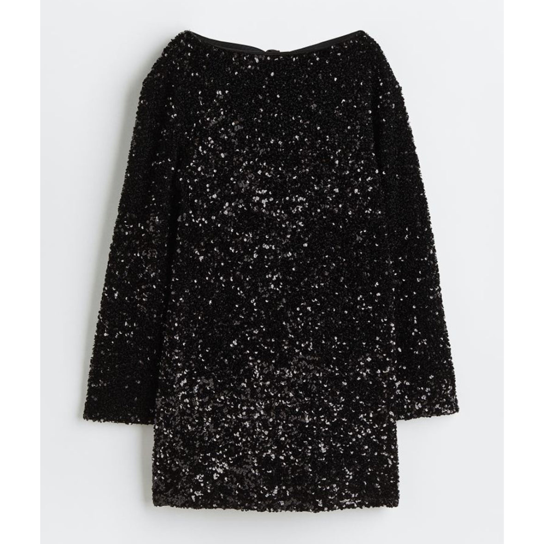 Antonette Sequin Celebration Dress Black