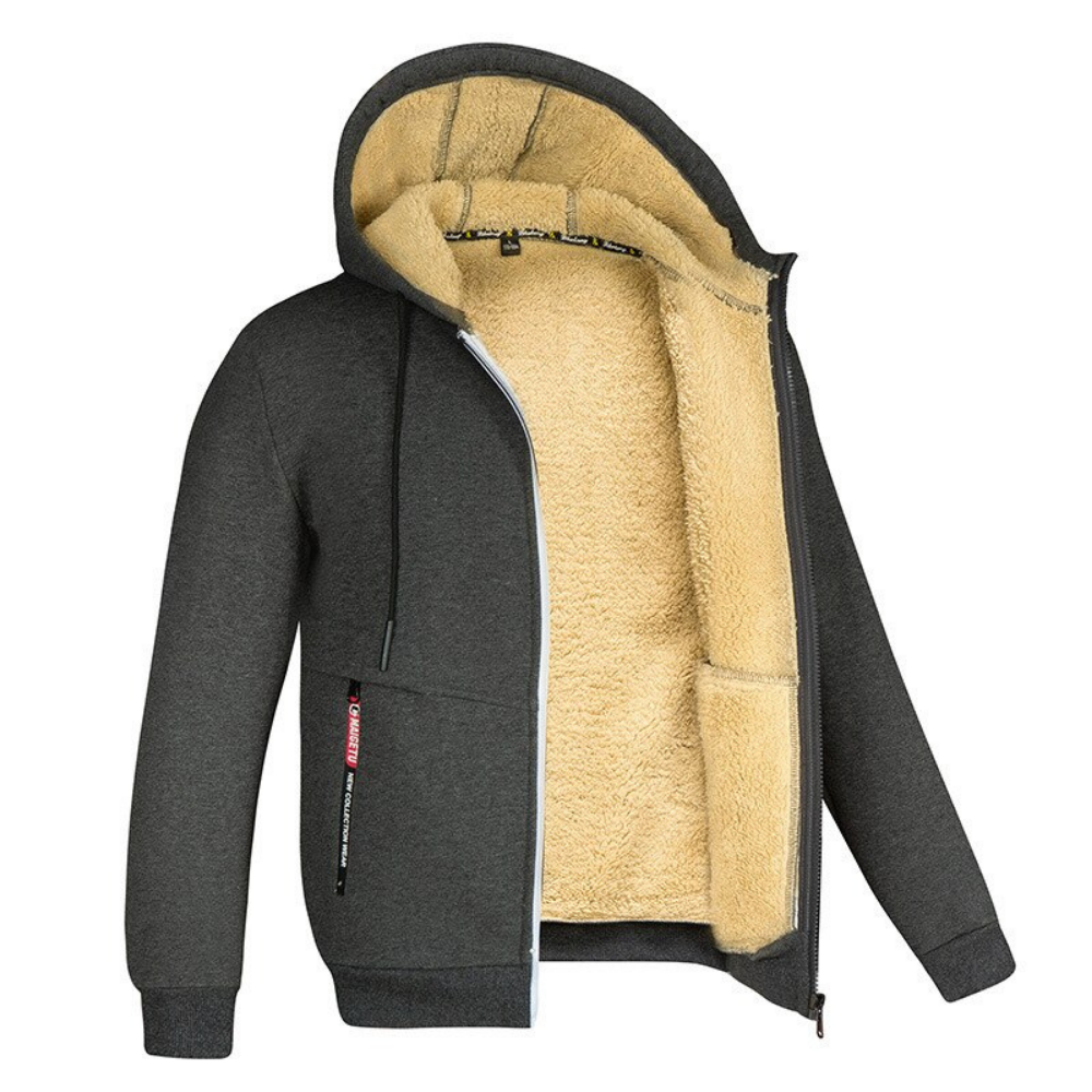 Kristoffer - Cozy and Warm Men's Jacket Dark Grey