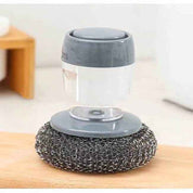 Kitchen Palm Brush – Push-Type Soap Dispenser Scrubber & Cleaner A6PCS