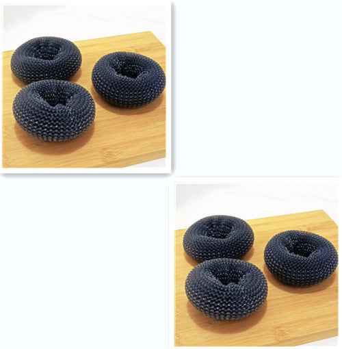 Kitchen Palm Brush – Push-Type Soap Dispenser Scrubber & Cleaner