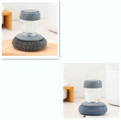 Kitchen Palm Brush – Push-Type Soap Dispenser Scrubber & Cleaner A and B set