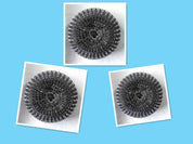 Kitchen Palm Brush – Push-Type Soap Dispenser Scrubber & Cleaner Steel ball 3pcs