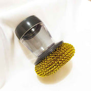 Kitchen Palm Brush – Push-Type Soap Dispenser Scrubber & Cleaner B gold