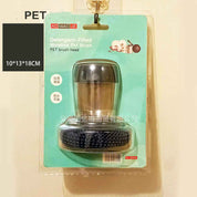 Kitchen Palm Brush – Push-Type Soap Dispenser Scrubber & Cleaner B Plastic packing