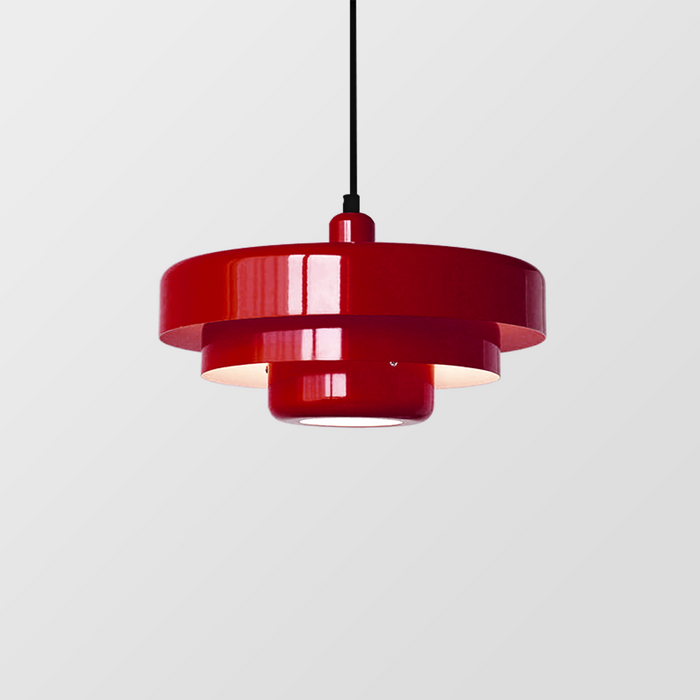 Pyro Bauhaus-Inspired Pendant Light Red
