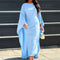 Marleen Cape Maxi Dress for Effortless Elegance and Style Light Blue