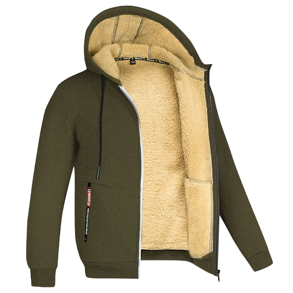 Kristoffer - Cozy and Warm Men's Jacket Army Green