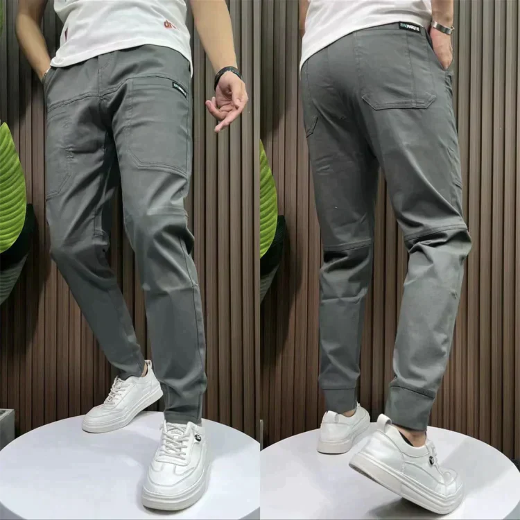 Mads - Stretch Cargo Pants Grey