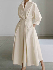 Ase Luxurious Dress - Elevate Your Style with Elegance and Comfort Beige