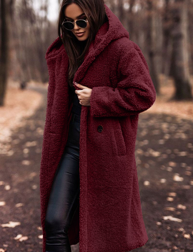 Madison - Hooded Winter Coat Red