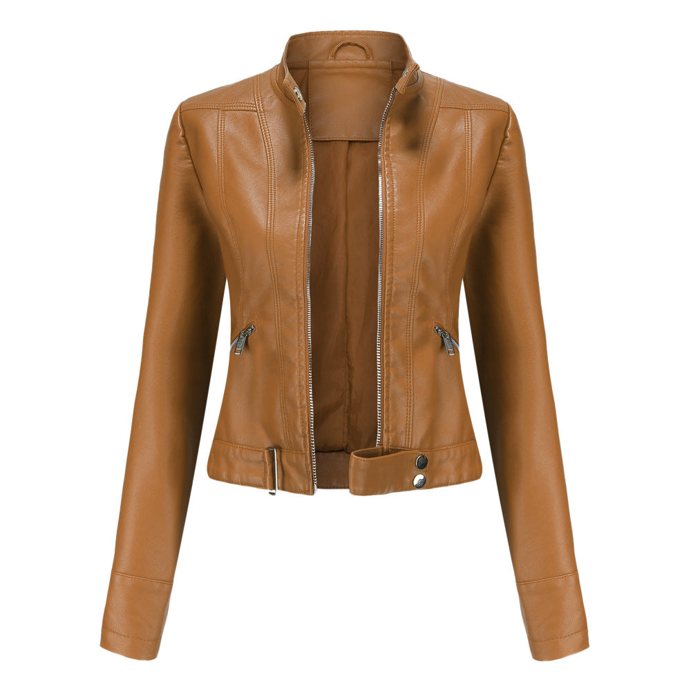 Mille - Sophisticated Leather Jacket Light Brown