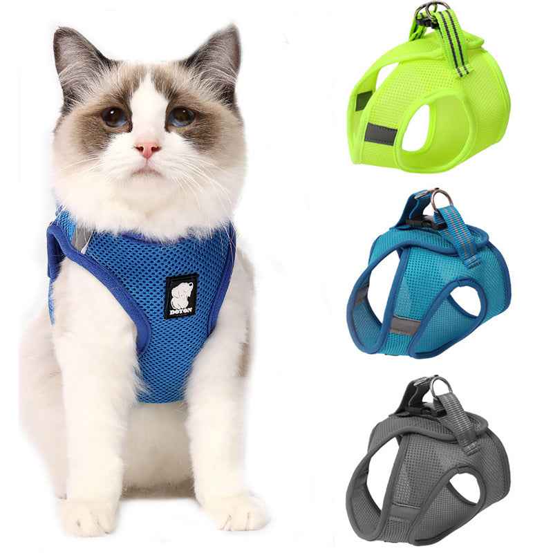 Anti-Strike Cat Harness - Sandwich Mesh Walker for All Cats