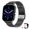 Familyfinds Y13 Smart Watch – Heart Rate, Pedometer, Bluetooth Call, Fitness & Sleep Tracker Black mesh plus silicone