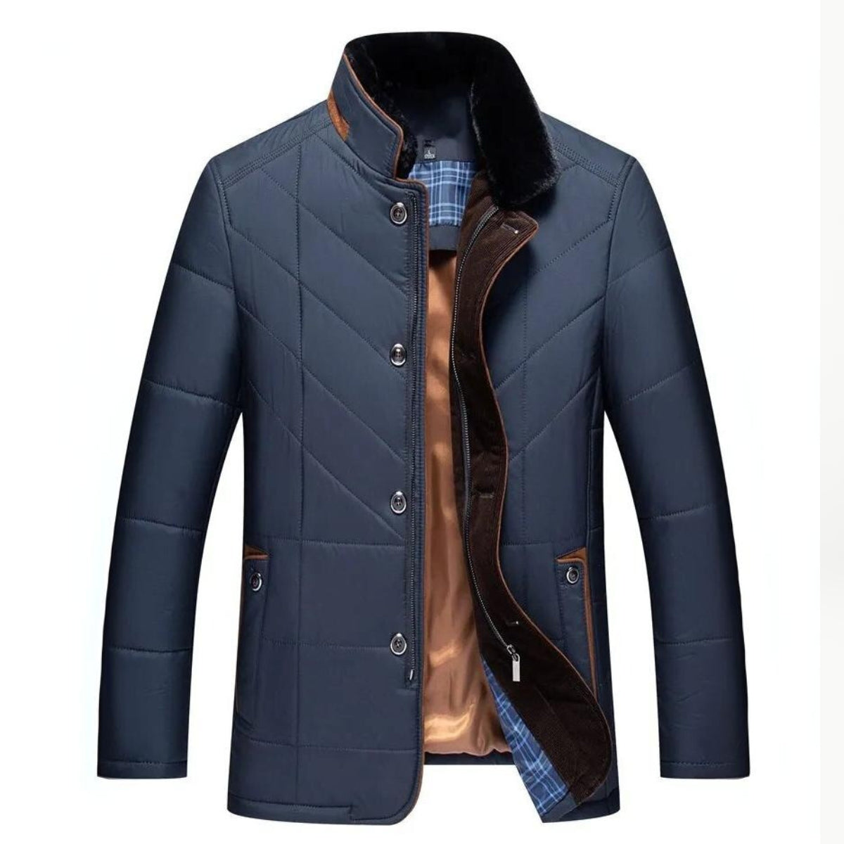 Jesper Men's Winter Jacket Blue