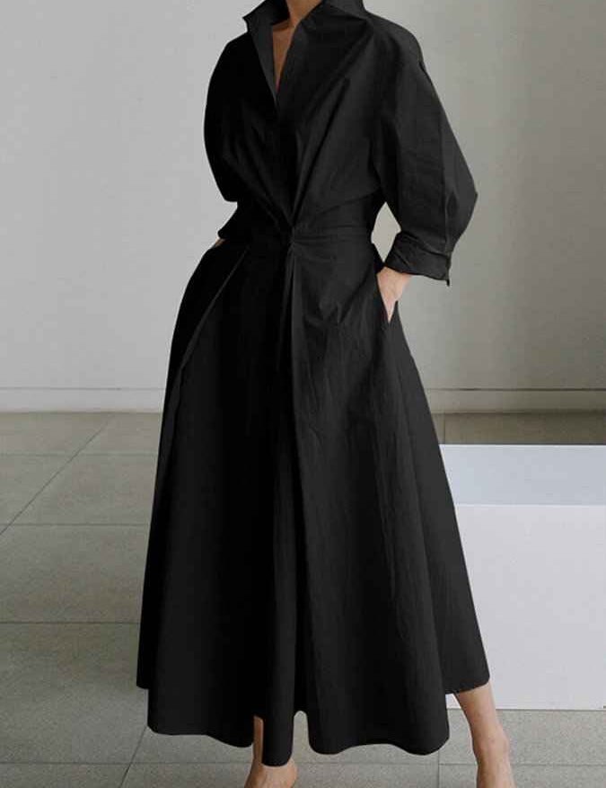 Ase Luxurious Dress - Elevate Your Style with Elegance and Comfort Black