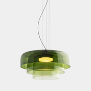 Ozone - Distinctive Pendant Light Green 3 Levels-D42*H26cm