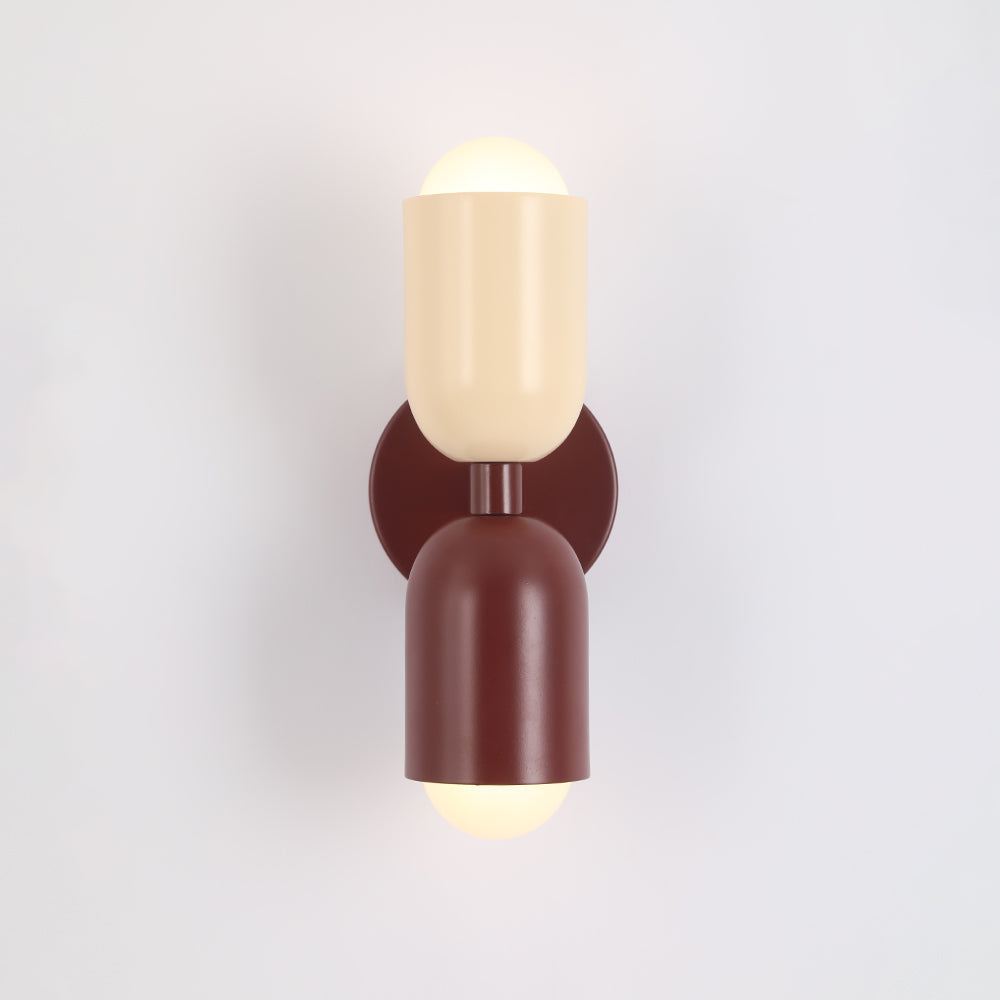 Danish-Style Brilliant Wall Light Red+White