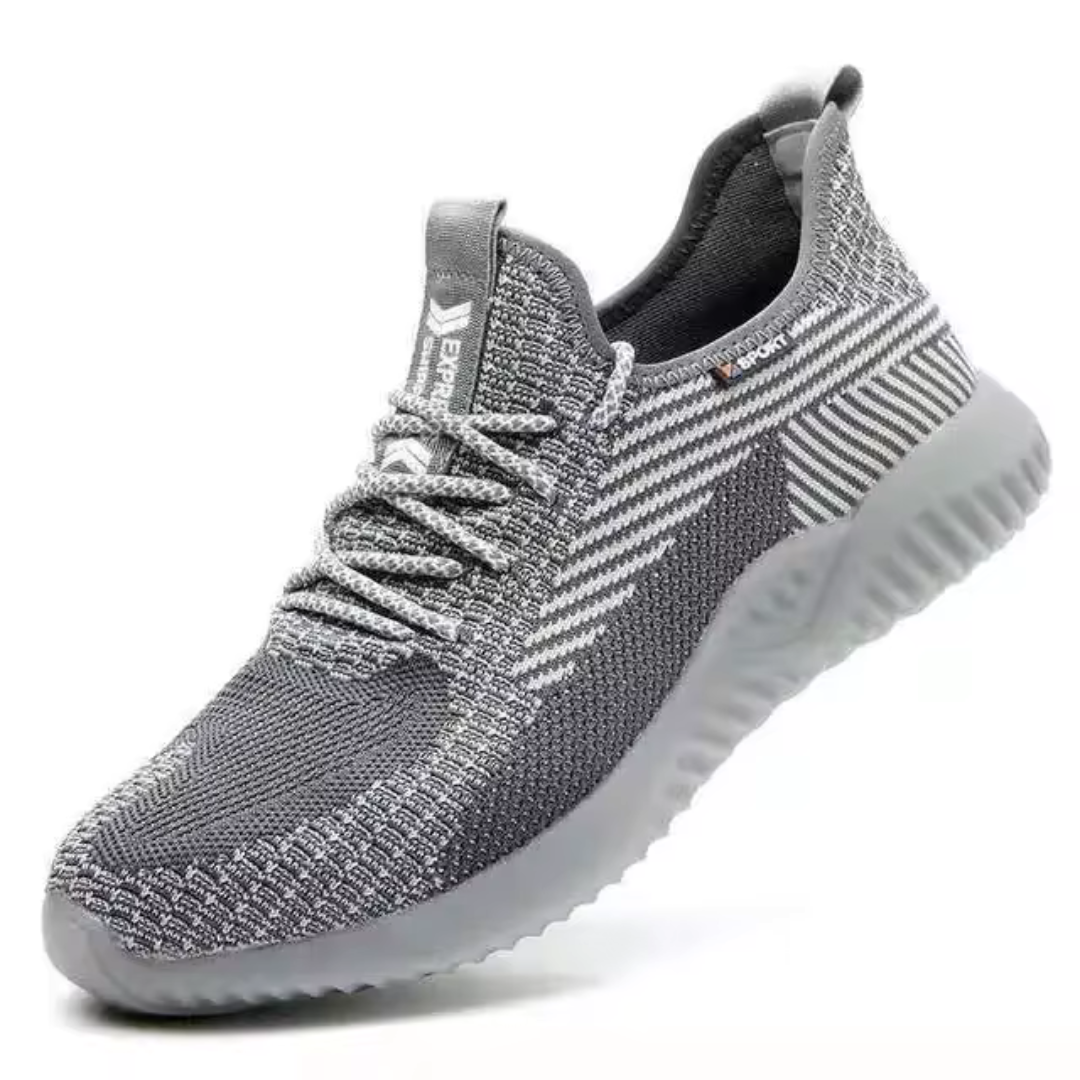 Reid - Lightweight Safety Sneakers with Puncture-Resistant Sole Grey