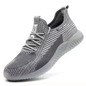 Reid - Lightweight Safety Sneakers with Puncture-Resistant Sole Grey