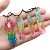 Tree of Life Crystal Pendant Necklace | Healing Stone Jewelry | Familyfinds