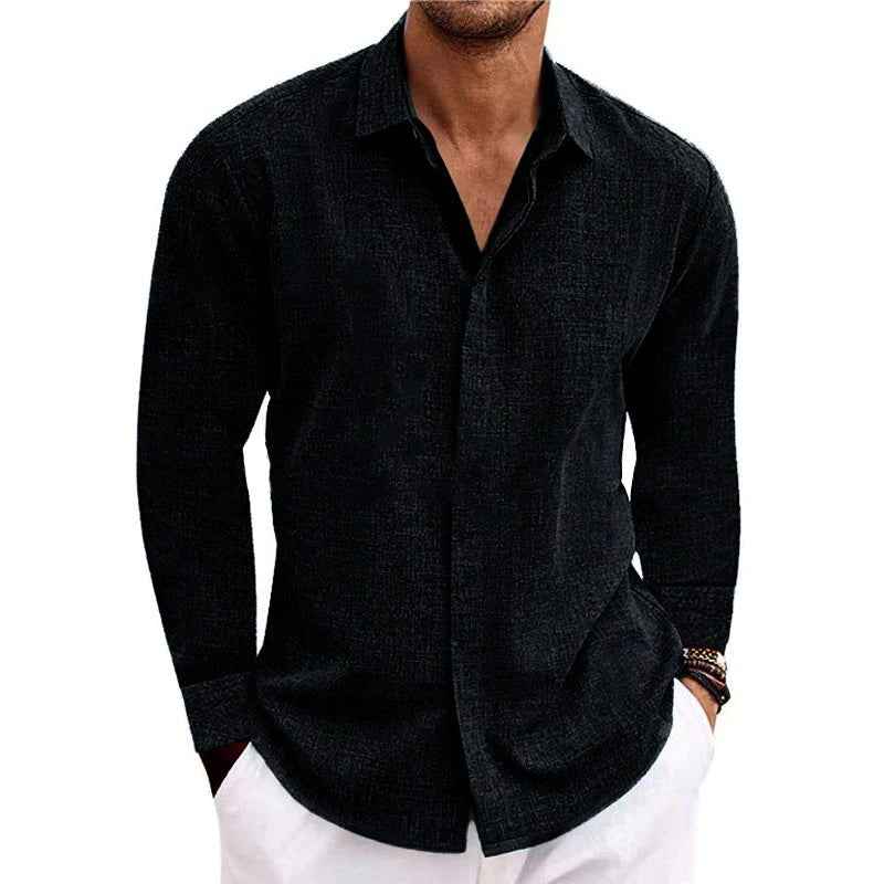Dan Long Sleeve Shirt Black