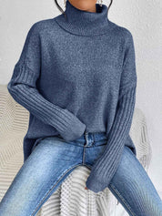 Oversized Turtleneck Sweater For Cozy Everyday Layering