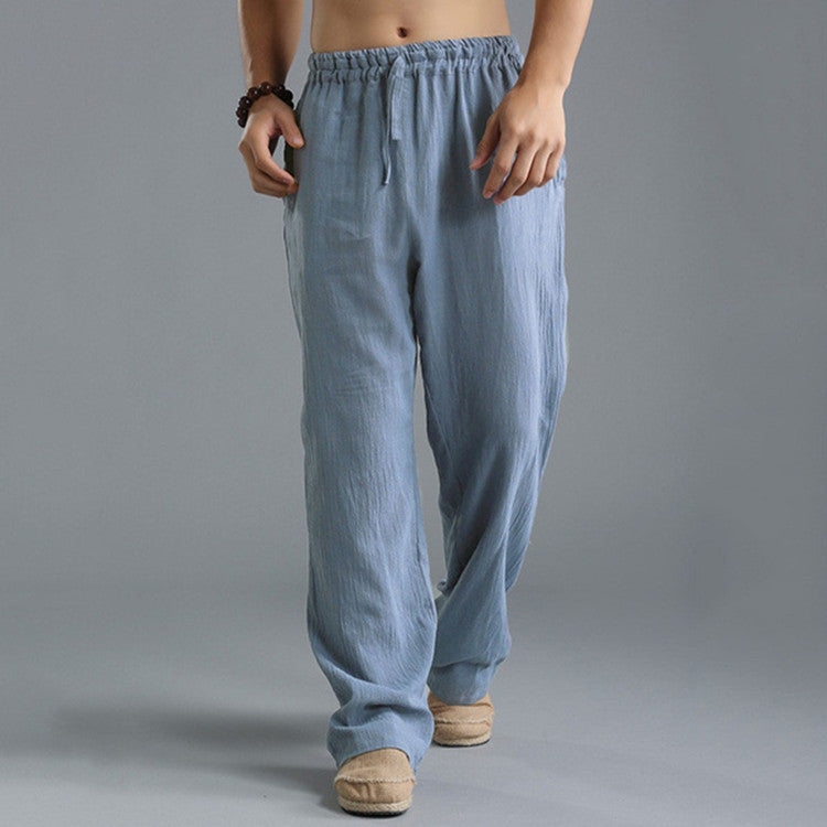 Henry - Soft and Comfortable Trousers Blue