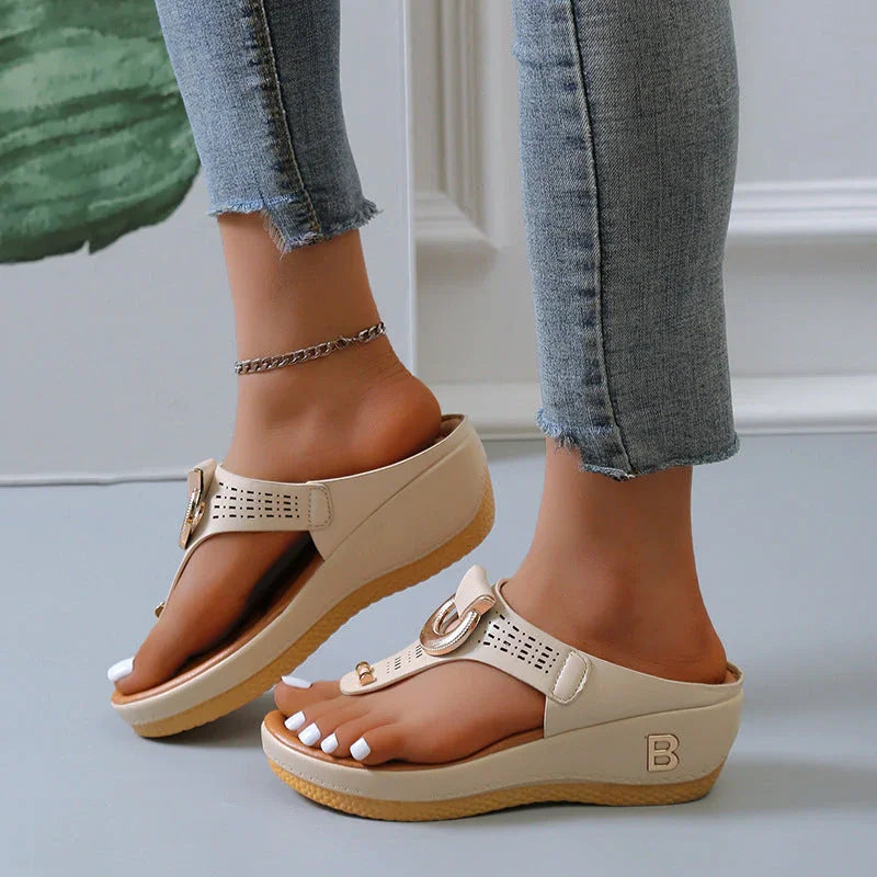 Alberte Elevated Wedge Sandals