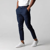 Bjorn Tailored Slim Chino Pants Navy Blue