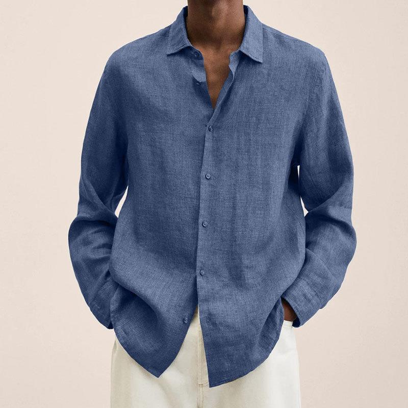 Matthias Ultra-Light Long Sleeve Shirt Blue