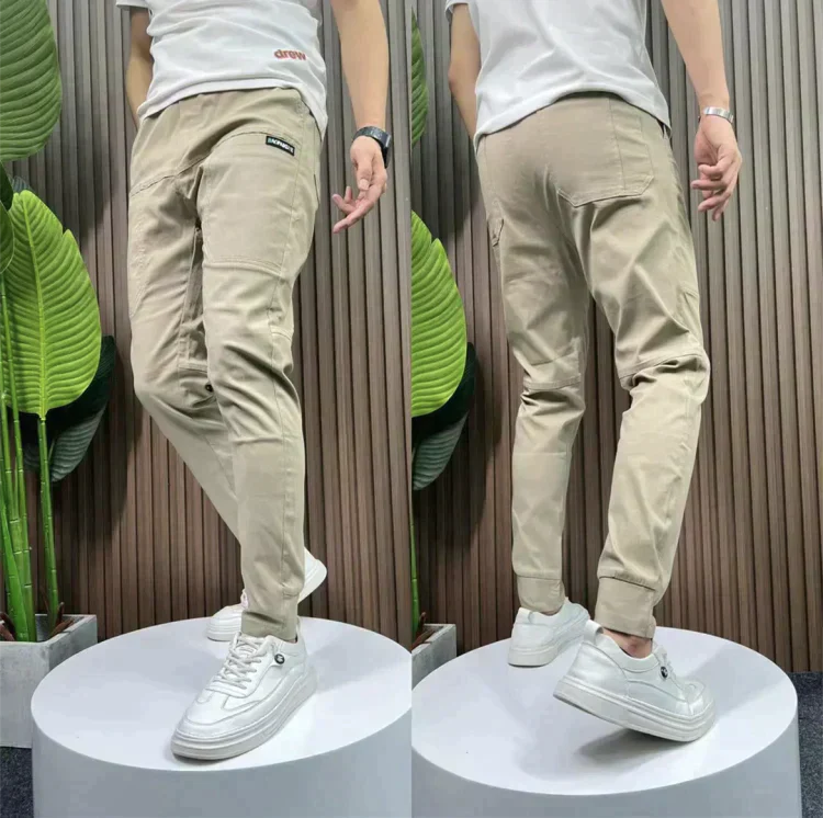 Mads - Stretch Cargo Pants Beige