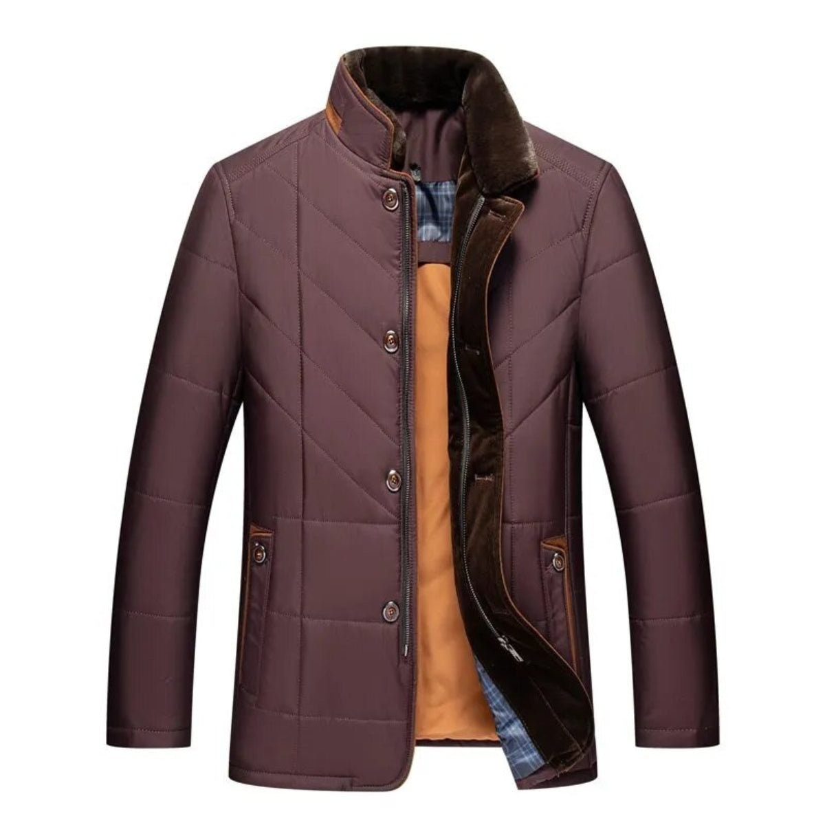 Jesper Men's Winter Jacket Wine Red