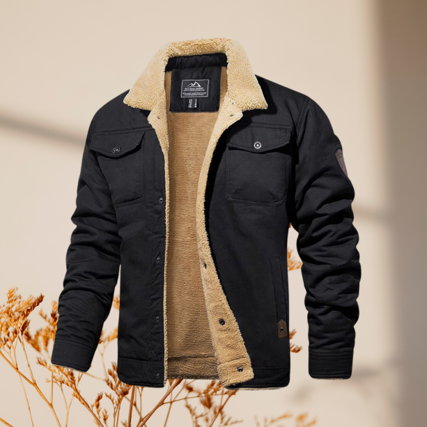 Dan Fleece-Lined Jacket Black