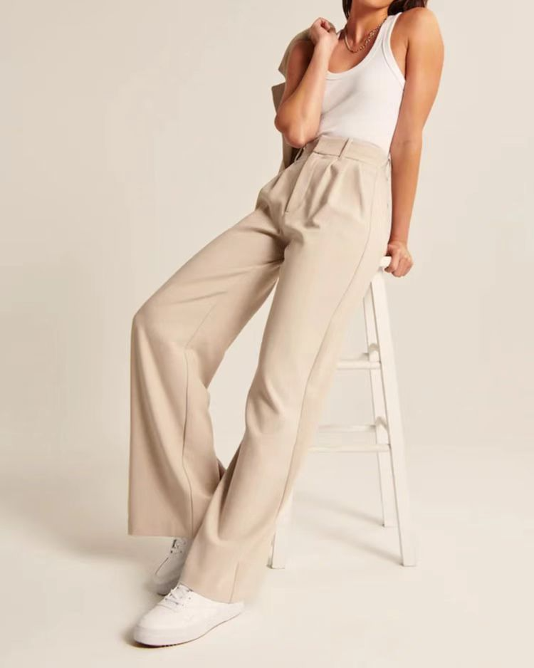 Charmaine Wide-Leg Office Trousers