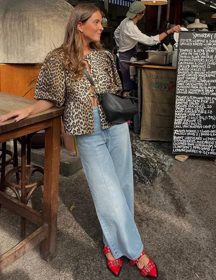 Harriett - Elegant Baggy Fit Peplum Blouse