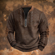 VAELITHYN – KNITTED SWEATER WITH ZIP DETAIL