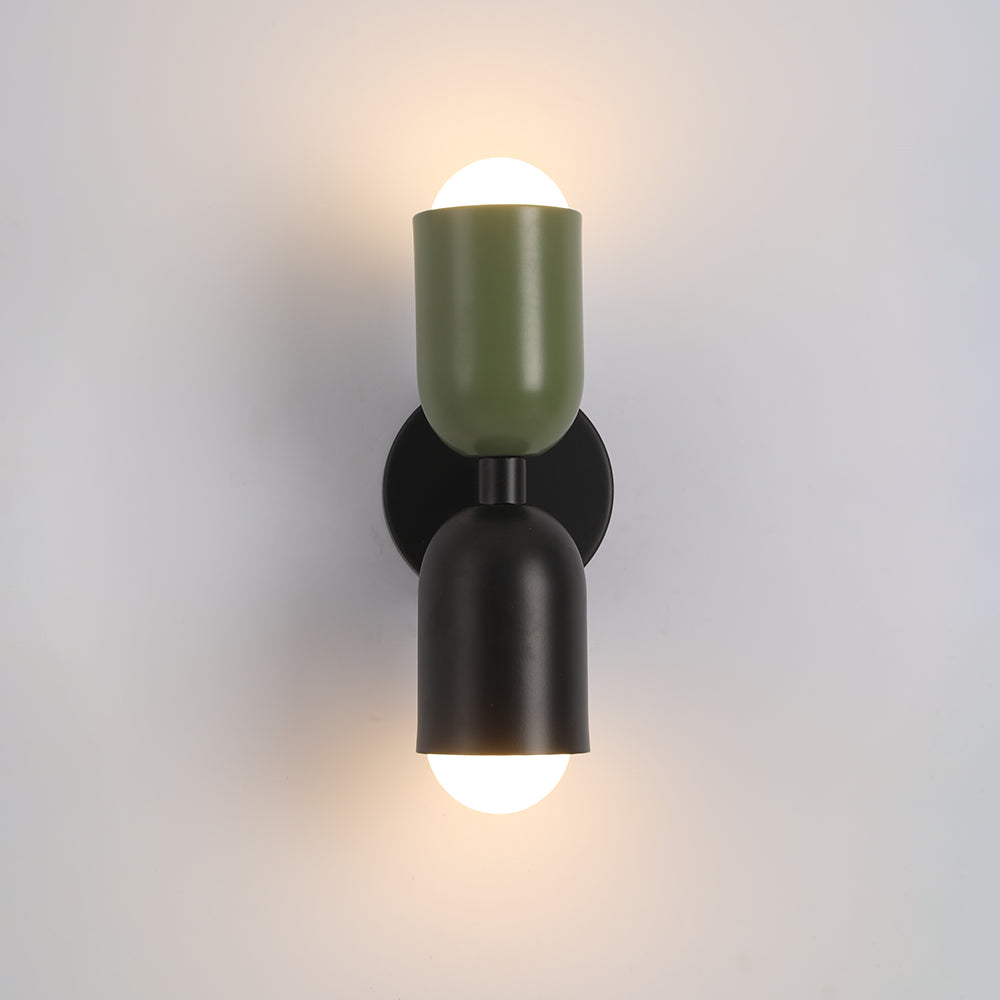 Danish-Style Brilliant Wall Light Black+Green