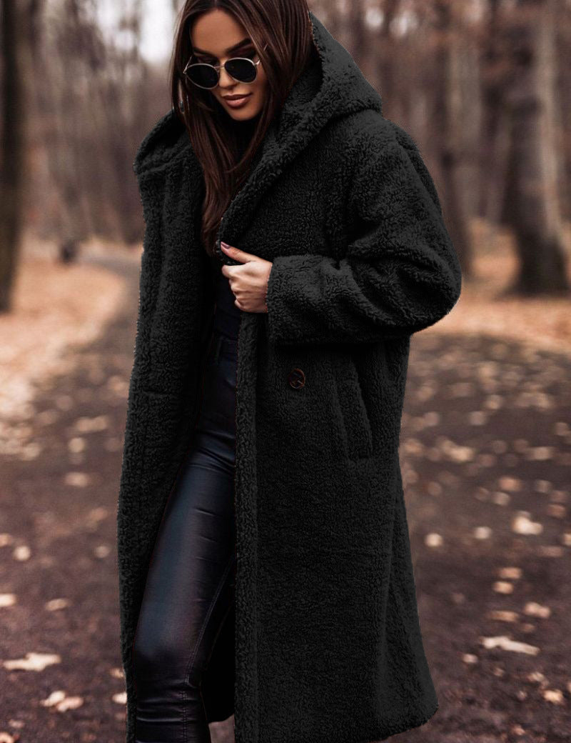 Madison - Hooded Winter Coat Black